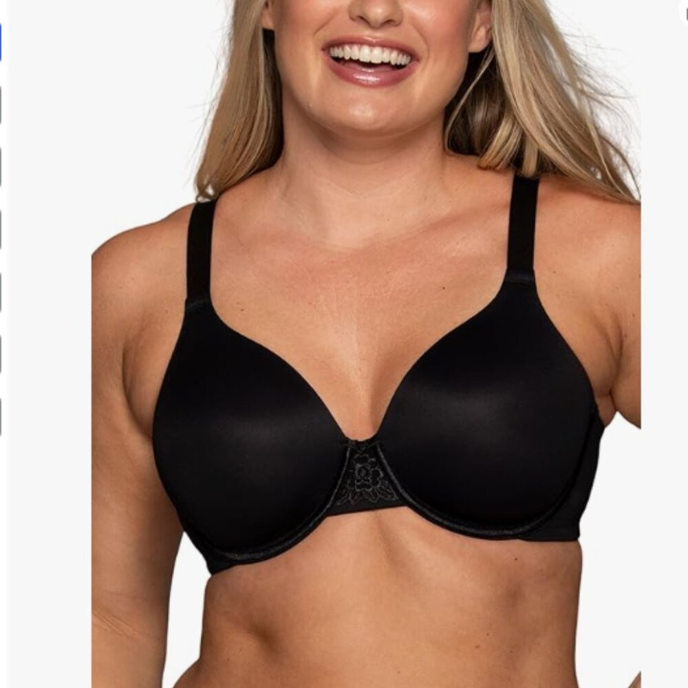 Vanity Fair Women's Full Figure Beauty Back Smoothing Bra - Black - Sz. 34G